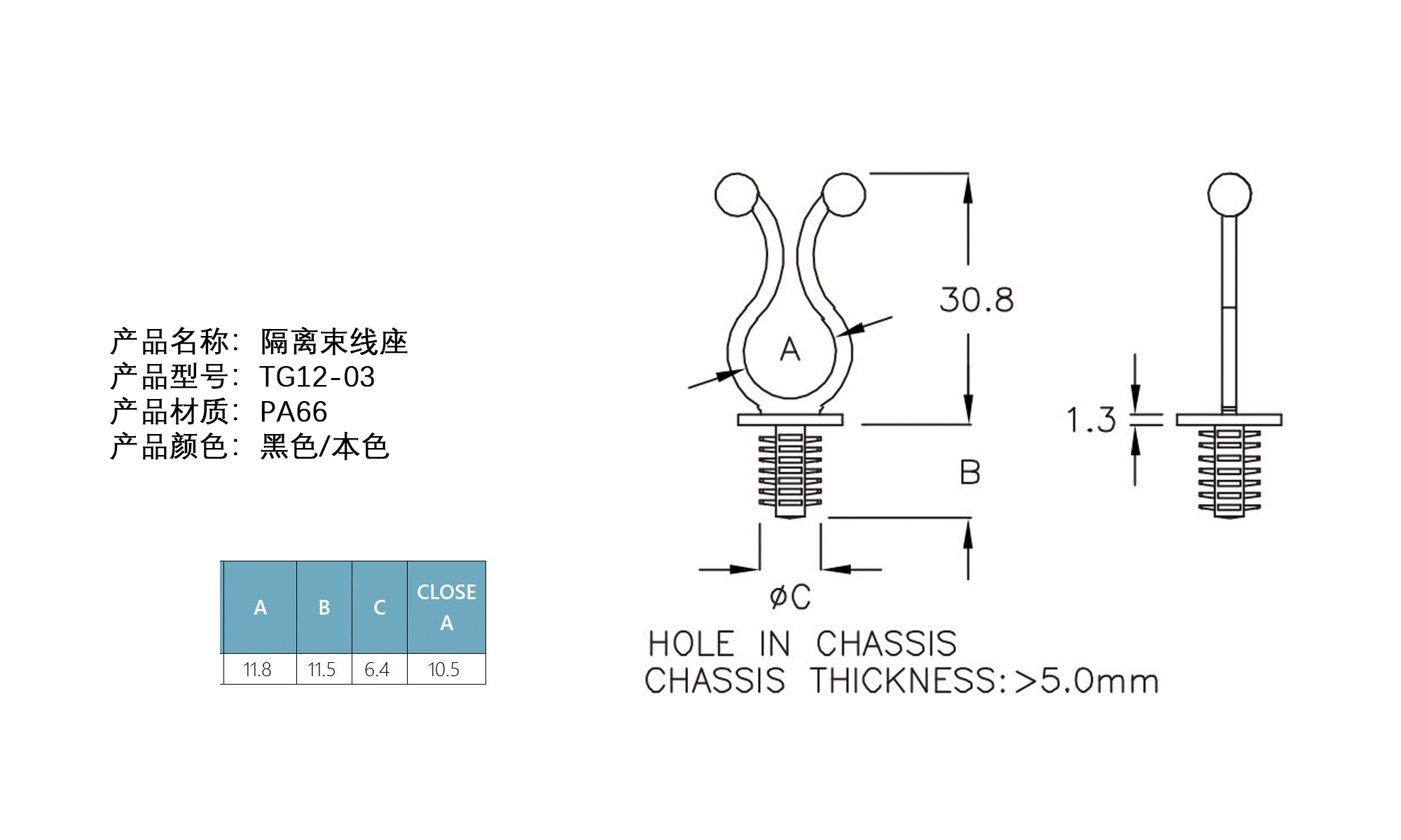 隔离束线座 TG12-03